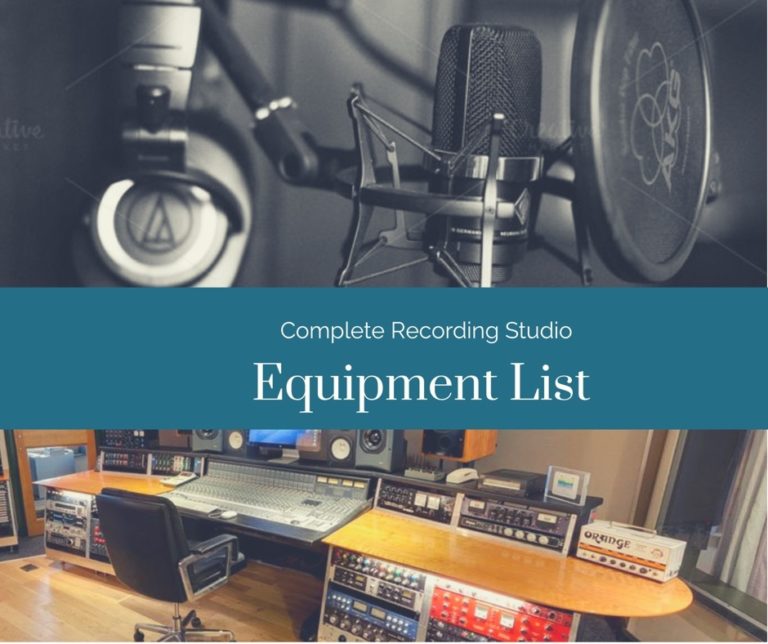 The Complete professional recording studio equipment list - Studio-Trix